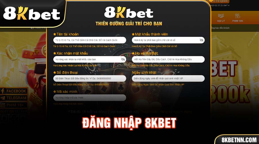 Trang Chủ 8KBET 13 Hướng dẫn đăng nhập vào tài khoản 8KBET